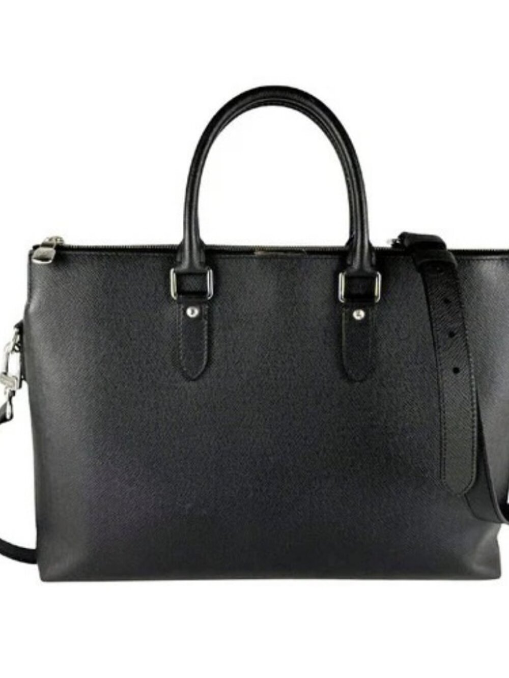 Auth LOUIS VUITTON Anton Briefcase Handbag Shoulder Bag Black M33416 - z10080